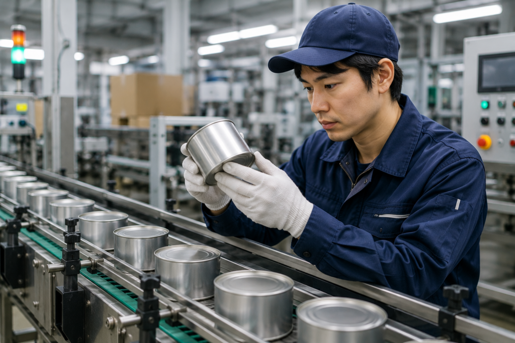 【日勤のみ♪】工場で缶製品の目視検査